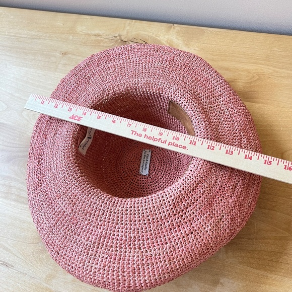 SANS ARCIDET MAGNOLIA HAT WIDE BRIM BEACHY COASTAL GRANDMA TRADITIONAL HANDMADE - Picture 9 of 13